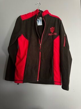 Colosseum Indiana Black and Red Full-Zip Jacket